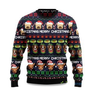 2025 Dog Cute Ugly Christmas Sweater 1