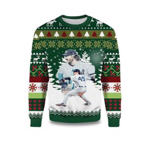 2025 Gerrit Cole New York Yankees Ugly Christmas Sweater 1