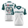 Philadelphia Eagles Teacher Appreciation 2025 V neck Short Sleeve Jersey 1