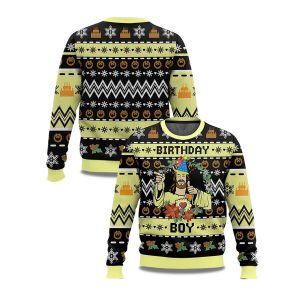 2025 Jesus Birthday Boy Ugly Christmas Sweater 1