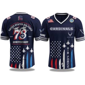 Arizona Cardinals US Air Force Birthday 2025 Jersey 1