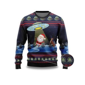 Alien Ugly Christmas Sweater Funny Santa Xmas Sweater Christmas 2025 1