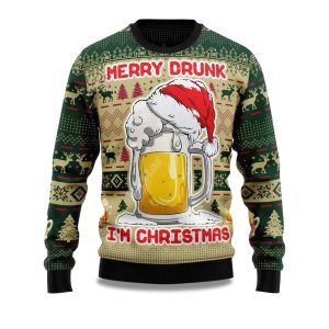 2025 Merry Drunk Im Christmas Ugly Sweater 1