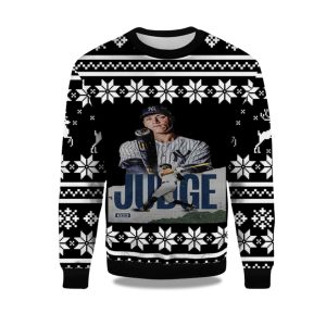 2025 Aaron Judge Yankees Ugly Christmas Sweater 1