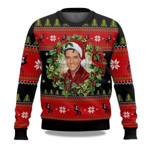 2025 Elvis Presley Christmas Ugly Sweater 1