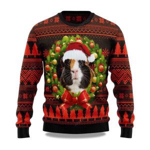 2025 Cute Guinea Pig Christmas Ugly Sweater 1