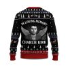 In Love Memory Charlie Kirk Ugly Christmas Sweater