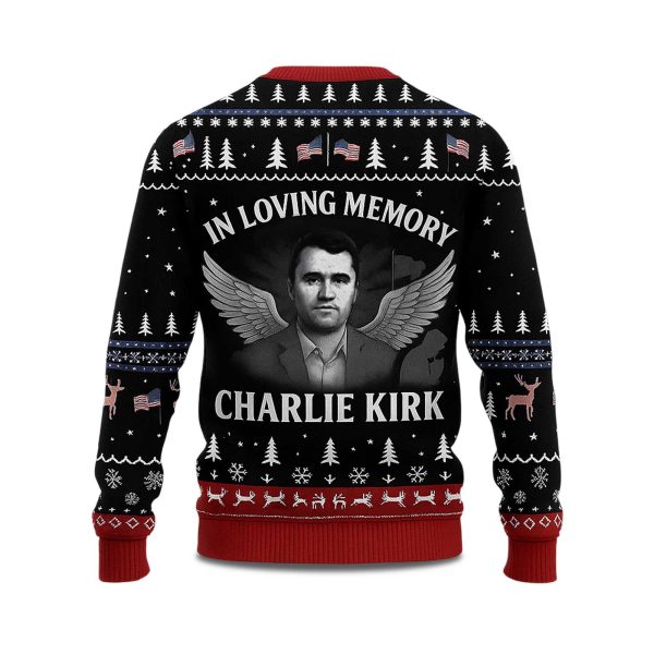 In Love Memory Charlie Kirk Ugly Christmas Sweater