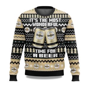 2025 Warsteiner Its The Most Wonderful Time For A Beer Christmas Ugly Sweater 1