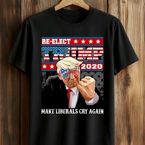 Thomas Jacob Wears Re elect Trump 2020 Make Liberals Cry Again Shirt