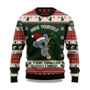 2025 Santa Koala Christmas Ugly Sweater 1