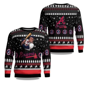 2025 Atlanta Cartoon Braves Christmas Ugly Sweater 1