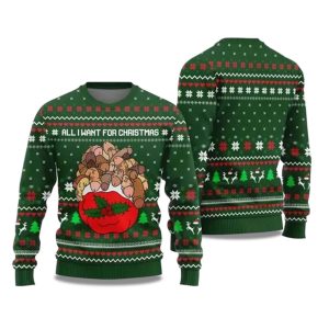 2025 All I Want For Christmas Is Dickmas Naughty Ugly Christmas Sweater 1