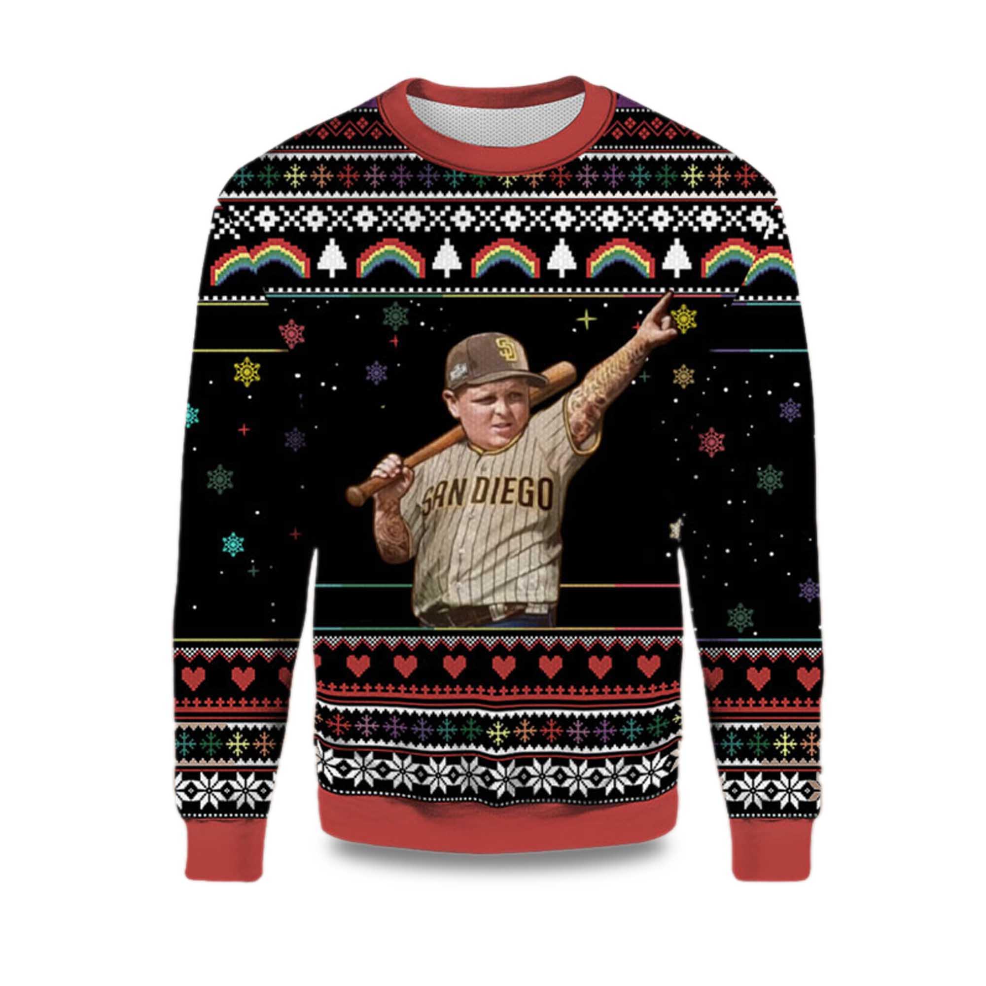 2025 LFGSD Child San Diego Padres Ugly Christmas Sweater 2025 LFGSD Child San Diego Padres Ugly Christmas Sweater