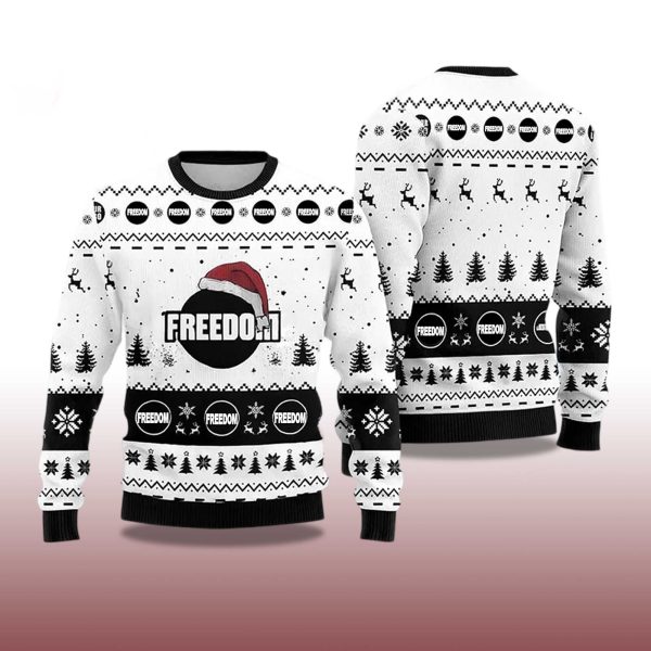 Freedom Charlie Kirk Christmas Ugly Sweater