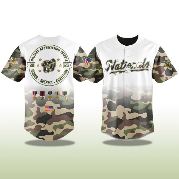 Washington Nationals Military Tribute 2025 Jersey 2