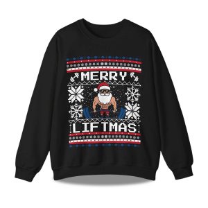 2025 Merry Liftmas Ugly Christmas Sweater 1