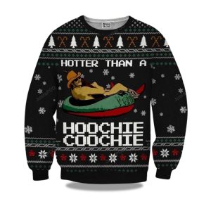 2025 Alan Jackson Hotter Than A Hoochie Hoochie Christmas Ugly Sweater 1