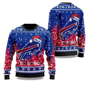 2025 Buffalo Bills Santa Christmas Ugly Sweater 1