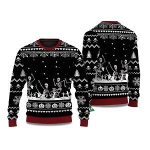 2025 Christmas Skull Ugly Sweater 1