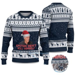 2025 Epstein Didn’t Kill Himself Ugly Christmas Sweater (1)