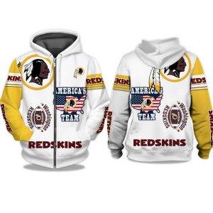Redskins Americas Team Zip Hoodie 1