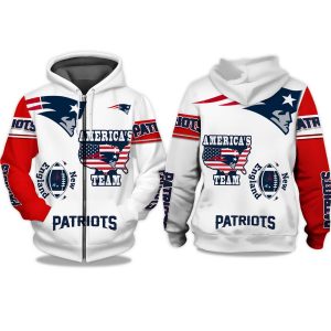 Patriots Americas Team Zip Hoodie 1