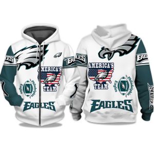Eagles Americas Team Zip Hoodie 1