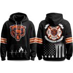 2025 Bears Firefighter Appreciation Day Hoodie