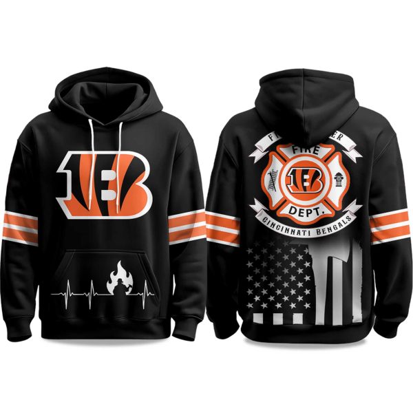 2025 Bengals Firefighter Appreciation Day Hoodie 1