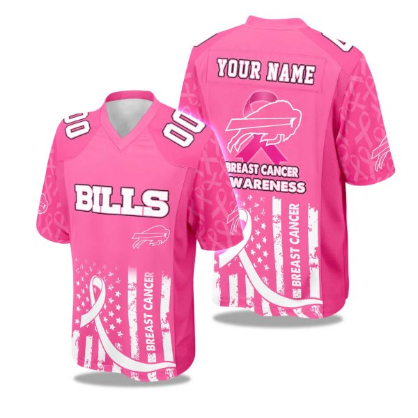 2025 Bills Breast Cancer Awareness Football Jersey 1
