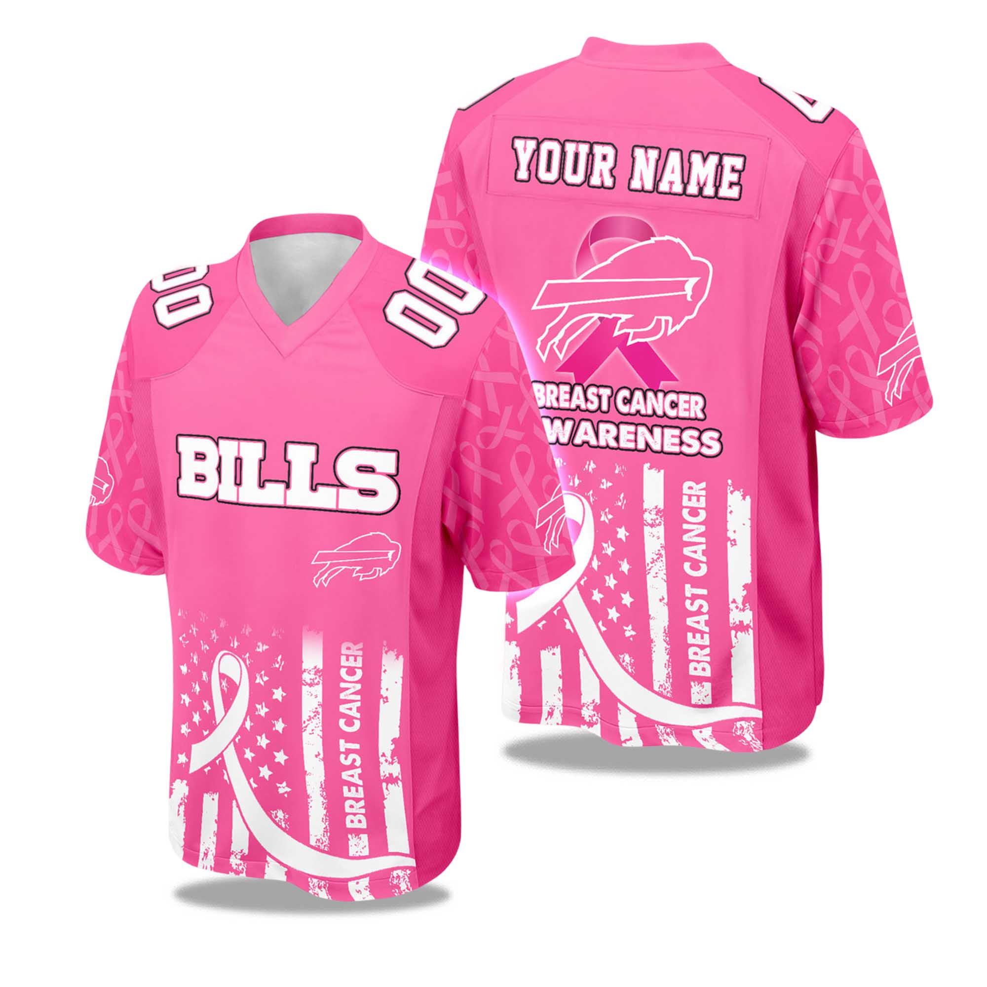 2025 Bills Breast Cancer Awareness Football Jersey 2025 Bills Breast Cancer Awareness Football Jersey