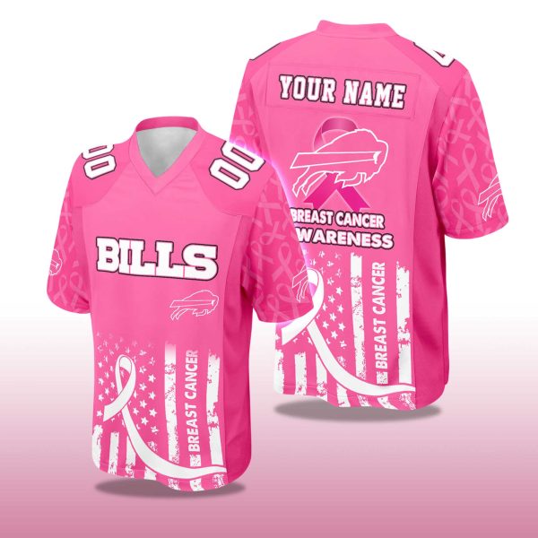 2025 Bills Breast Cancer Awareness Football Jersey 2