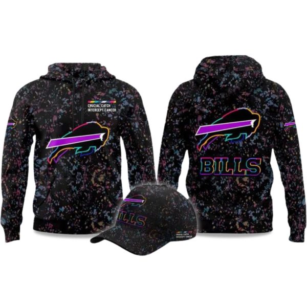 2025 Bills Crucial Catch Intercept Cancer Hoodie