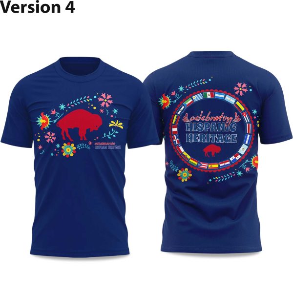 2025 Bills National Hispanic Heritage Month T Shirt 3