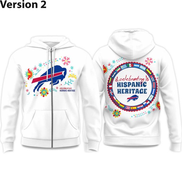 2025 Bills National Hispanic Heritage Month Zip Hoodie 2