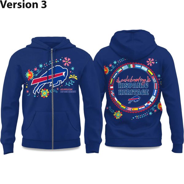 2025 Bills National Hispanic Heritage Month Zip Hoodie 4