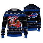 2025 Bills Santa Claus Ugly Christmas Sweater
