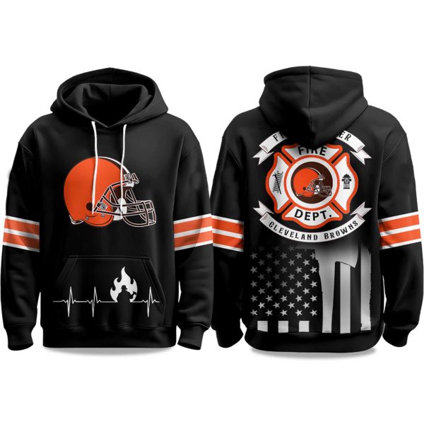 2025 Browns Firefighter Appreciation Day Hoodie 1