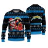 2025 Chargers Santa Claus Ugly Christmas Sweater 1