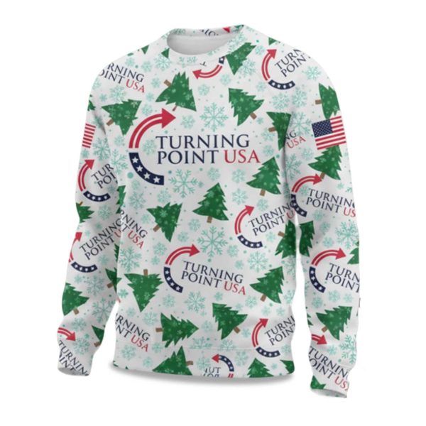 2025 Charlie Kirk Turning Point USA Ugly Christmas Sweater 1