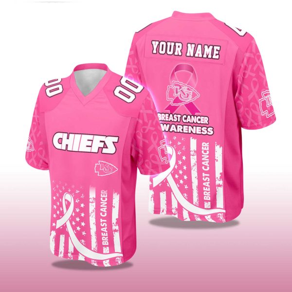 2025 Chiefs Breast Cancer Awareness Football Jersey 2
