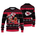 2025 Chiefs Santa Claus Ugly Christmas Sweater