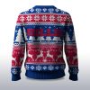 2025 Christmas Bills Reindeer Football Ugly Sweater 2