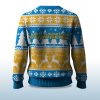 2025 Christmas Chargers Reindeer Football Ugly Sweater 2