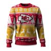 2025 Christmas Chiefs Reindeer Football Ugly Sweater 1