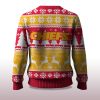 2025 Christmas Chiefs Reindeer Football Ugly Sweater 2