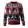 2025 Christmas Falcons Reindeer Football Ugly Sweater 1