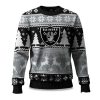 2025 Christmas Raiders Reindeer Football Ugly Sweater 1