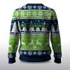 2025 Christmas Seahawks Reindeer Football Ugly Sweater 2